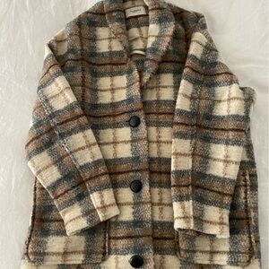 Isabel Marant Plaid Coat - Size 0 (34)